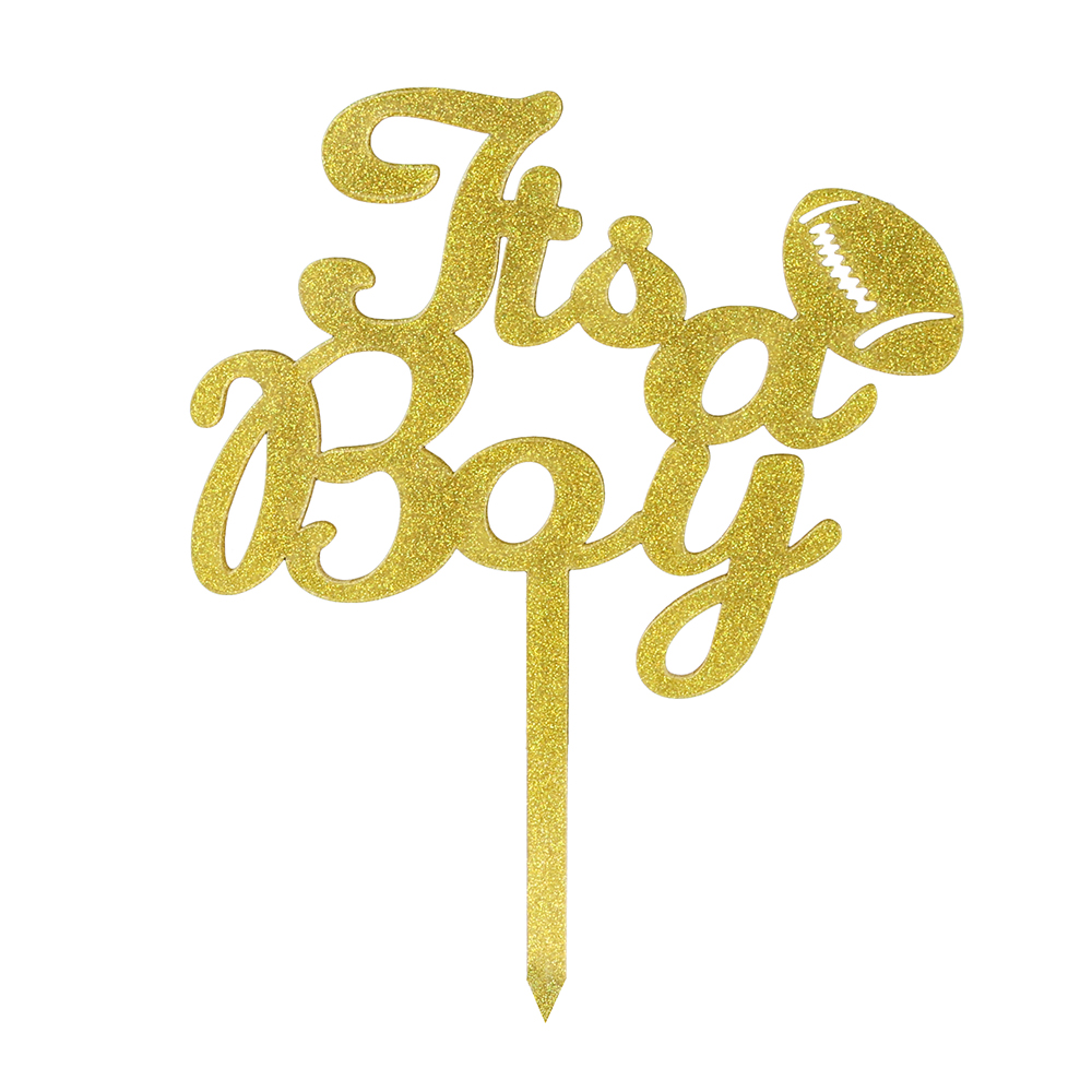 O'Creme Gold 'It's A Boy' Cake Topper