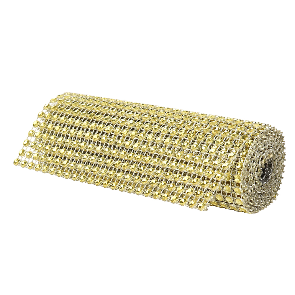 O'Creme Gold Rhinestone Wrap, 4-1/2" x 1 Yard