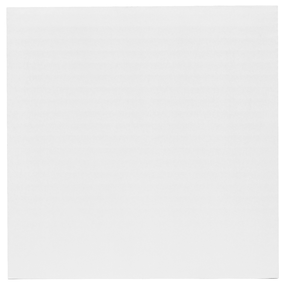 O'Creme Grease Resistant White Square Corrugated Cake Board, 6" - Pack of 10