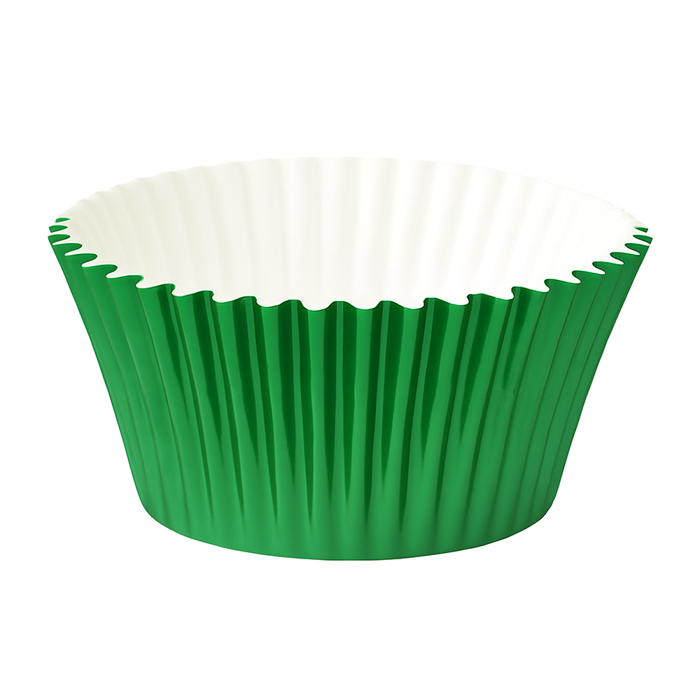 O'Creme Green Foil Cupcake Liner, 2" Diameter - Pack of 500