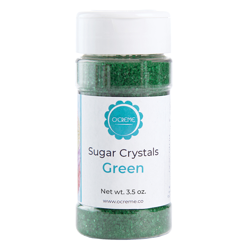 O'Creme Green Sugar Crystals, 3.5 oz.