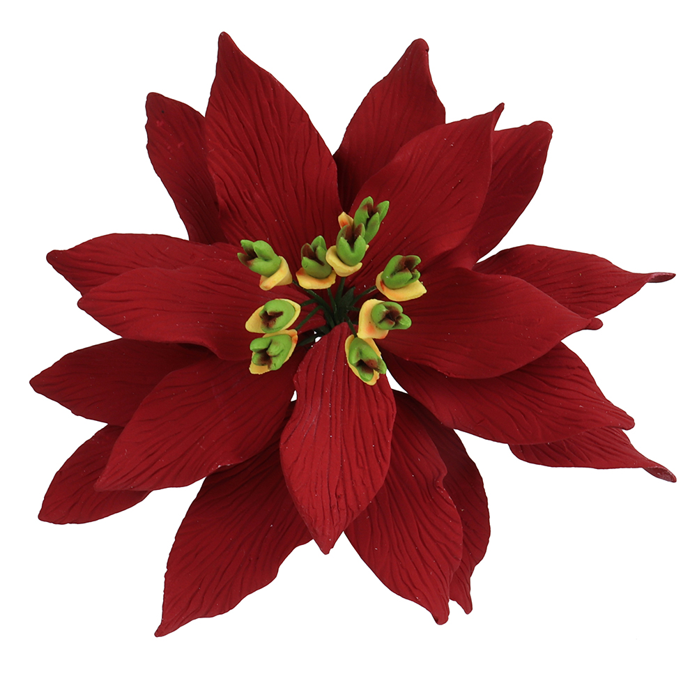 O'Creme Gumpaste Red Poinsettias - Set of 3