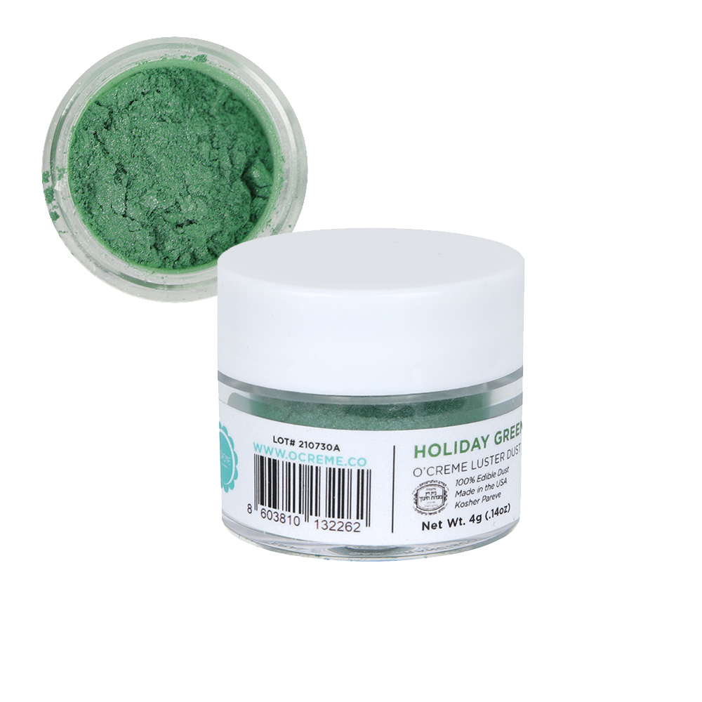 O'Creme Holiday Green Luster Dust, 4 gr.