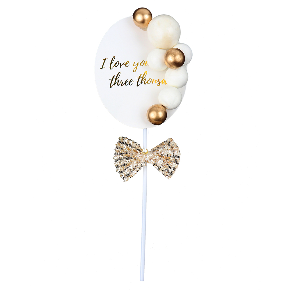 O'Creme 'I Love You' Cake Topper