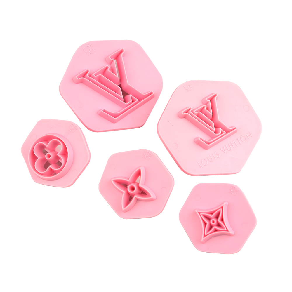 O'Creme Louis Vuitton Symbol Gumpaste Cutters, Set of 5 Assorted