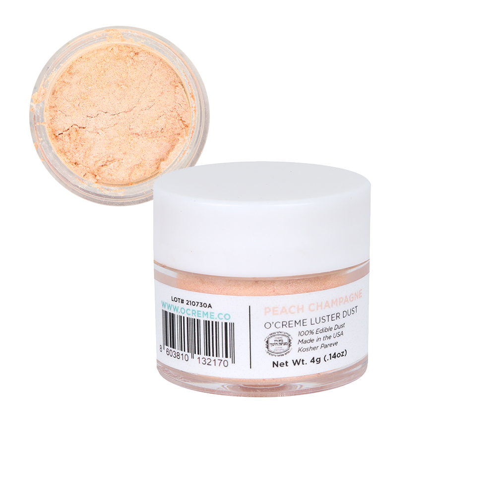 O'Creme Peach Champagne Luster Dust, 4 gr.