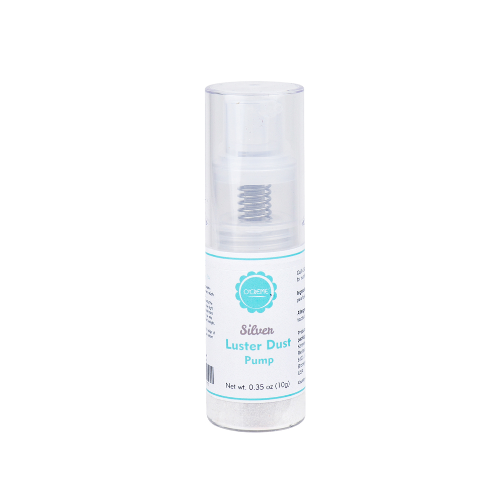 O'Creme Silver Luster Dust Pump, 10 grams