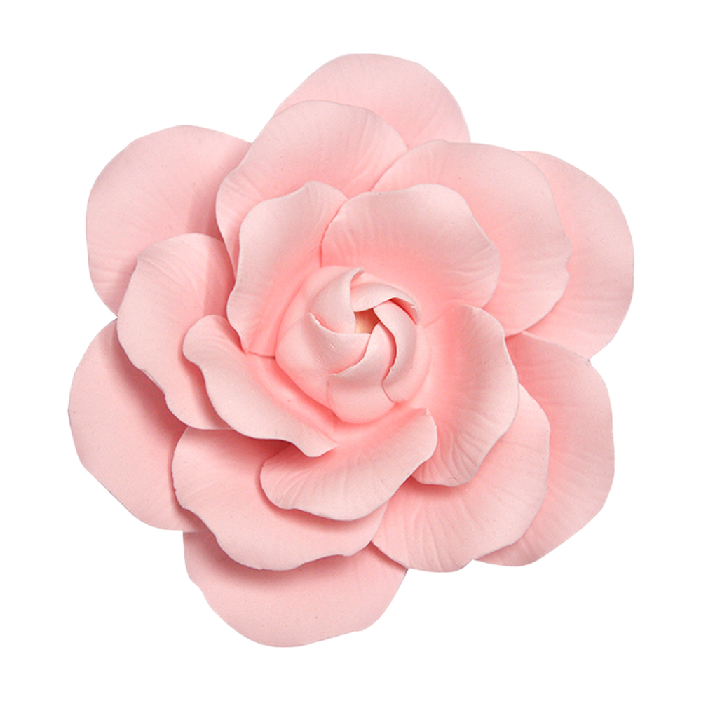 O'Creme Pink Full Bloom Rose Gumpaste Flowers, Set of 3