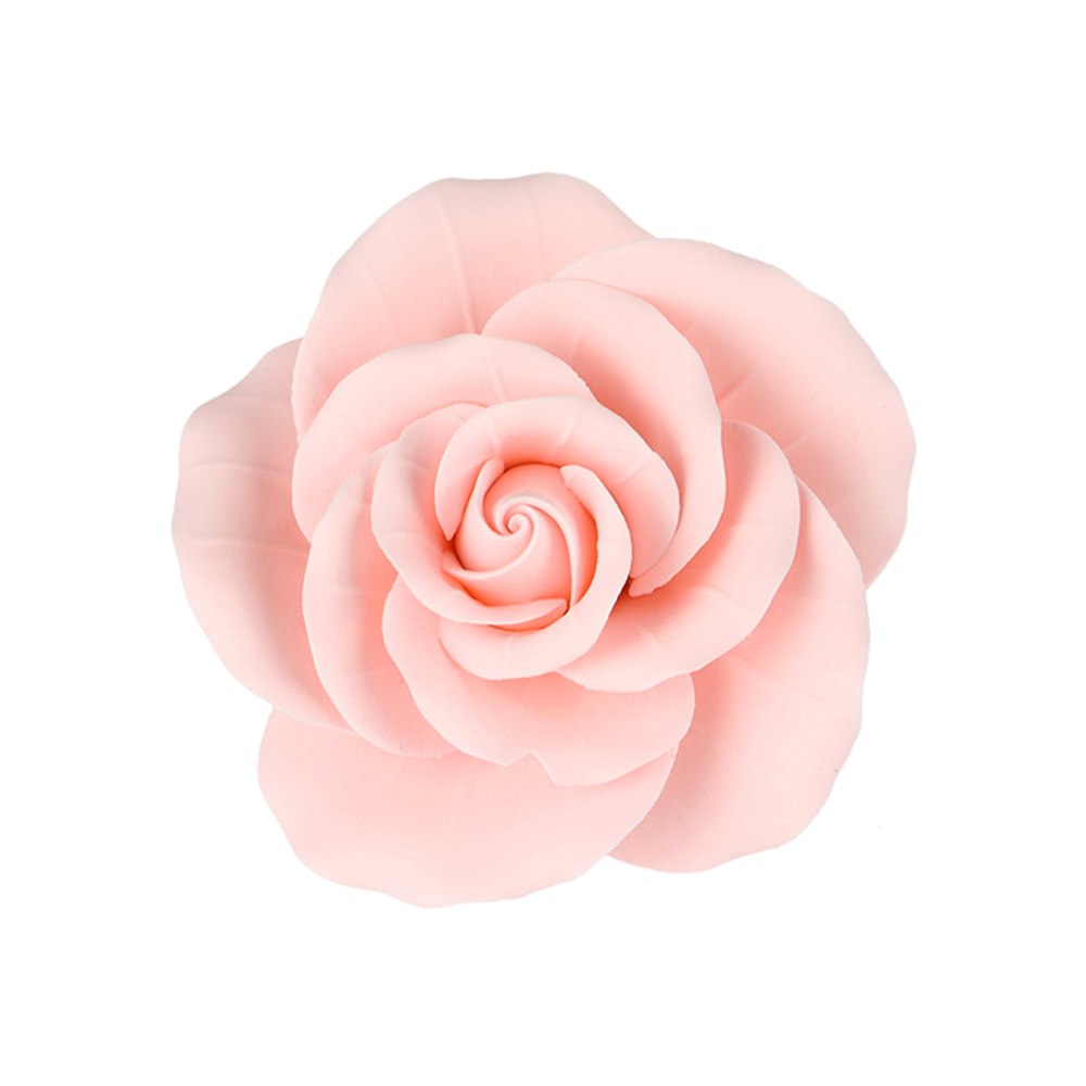O'Creme Pink Garden Rose Gumpaste Flowers, 2" - Set of 8
