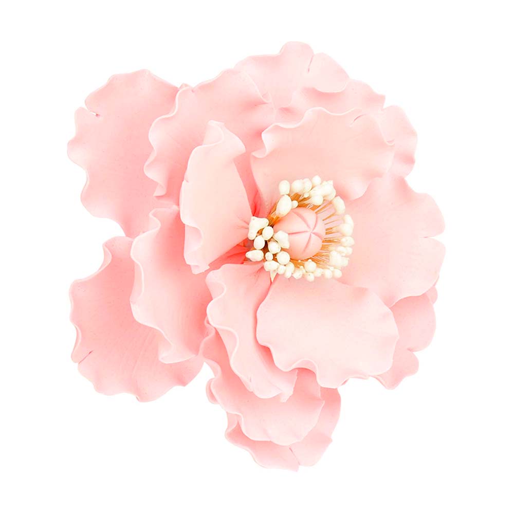 O'Creme Pink Anemone/ Poppy Gumpaste Flowers - Set of 3
