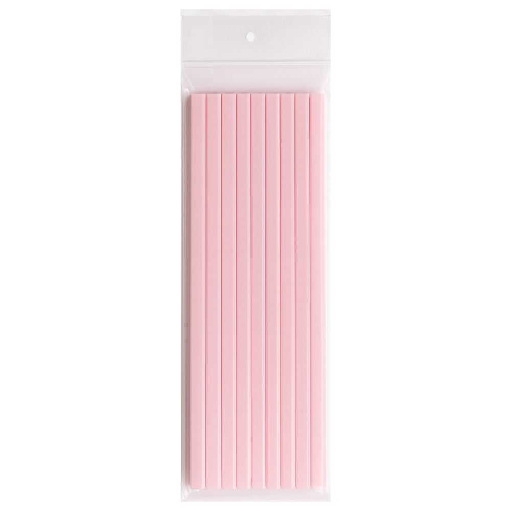 O'Creme Pink Square Dowels, 12" Long - Pack of 9