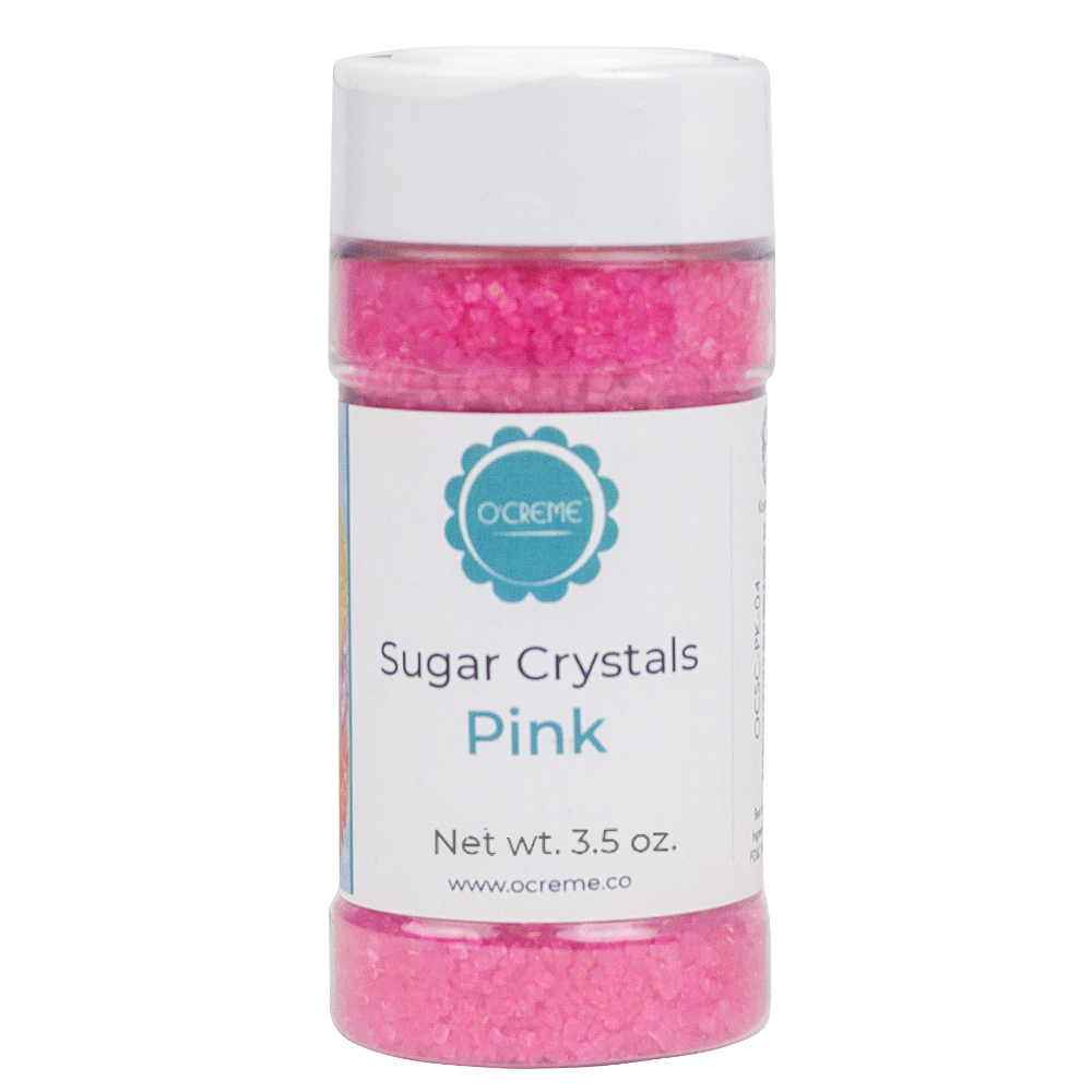 O'Creme Pink Sugar Crystals, 3.5 oz.