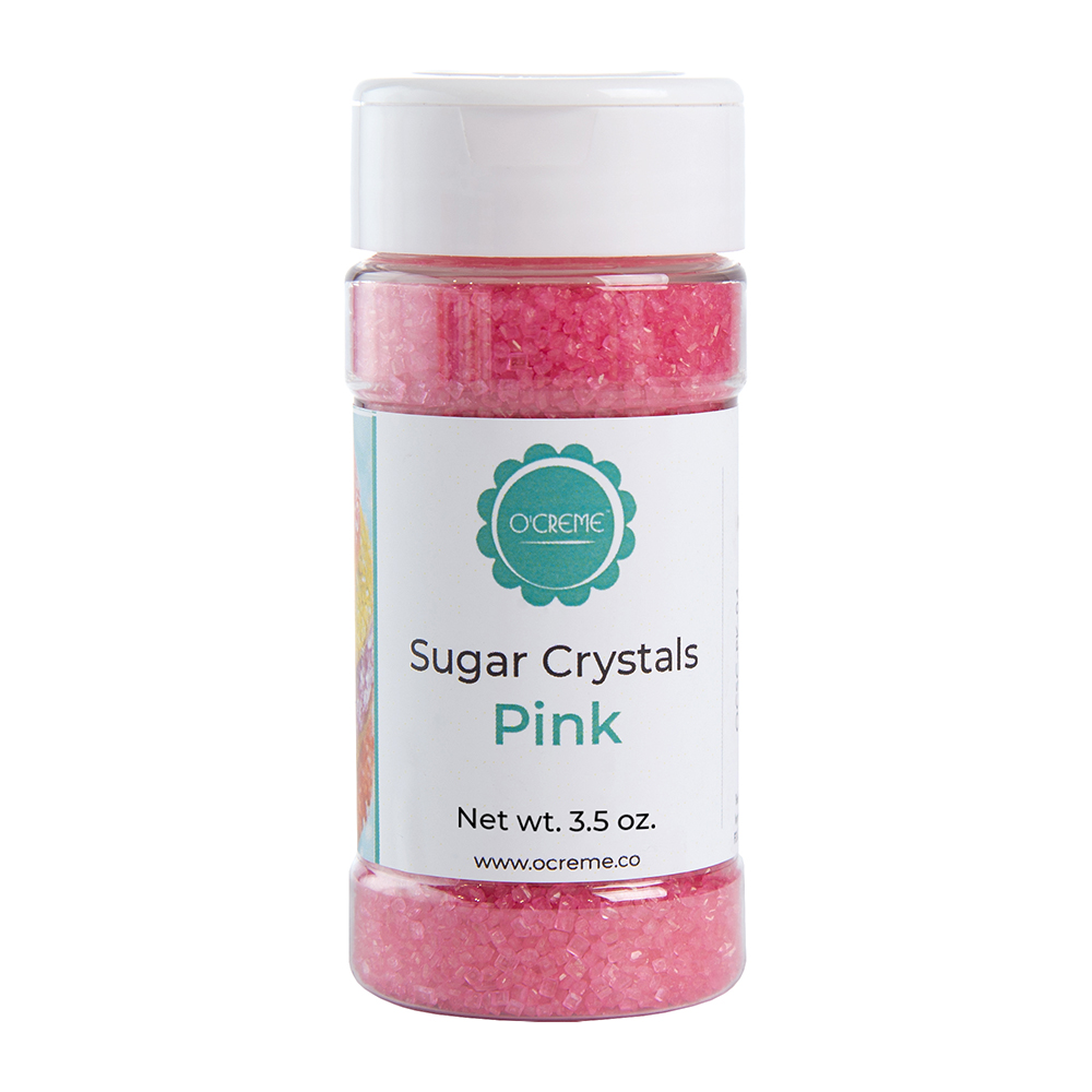 O'Creme Pink Sugar Crystals, 3.5 oz.