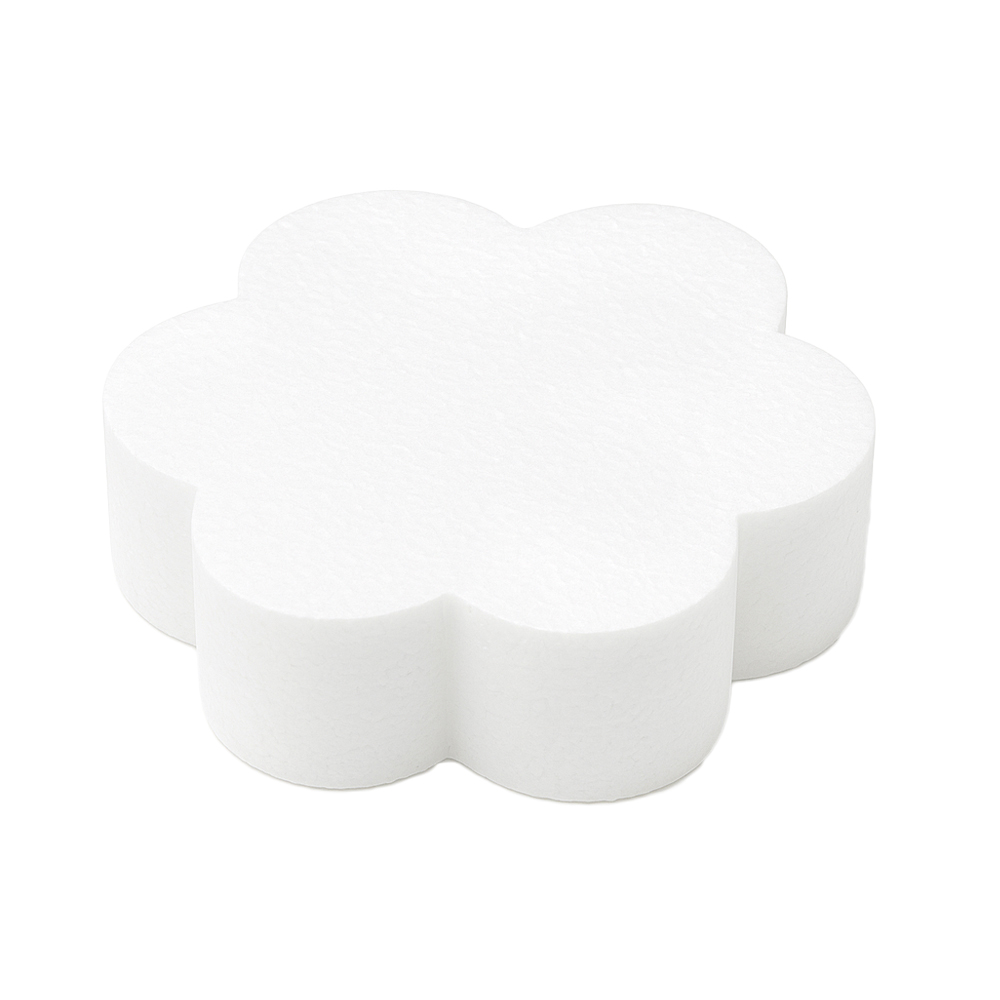O'Creme Polystyrene Petal Cake Dummy, 6" Dia. x 3" High
