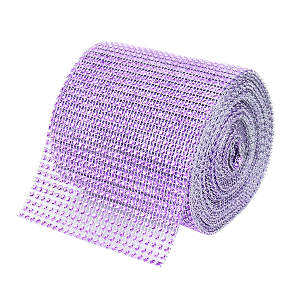 O'Creme Purple Rhinestone Wrap, 4-1/2" x 10 Yards