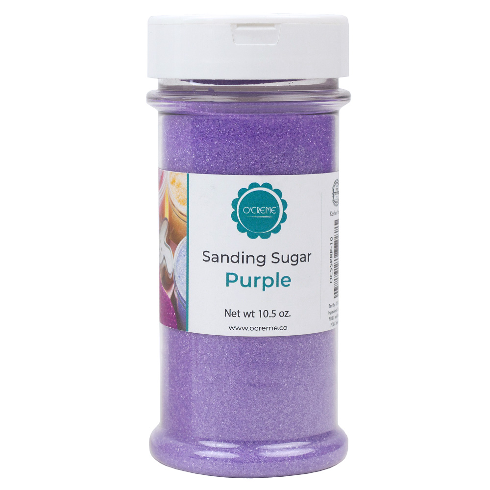 O'Creme Purple Sanding Sugar, 10.5 oz.