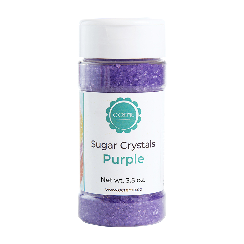 O'Creme Purple Sugar Crystals, 3.5 oz.