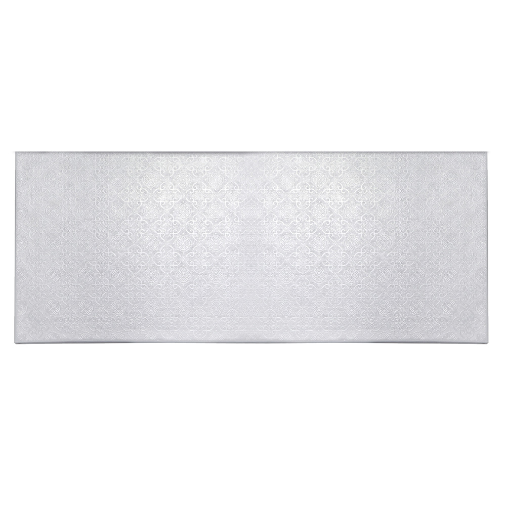 O'Creme White Log Cake Drum Board, 14" x 6" x 1/4" Thick, Pack of 10