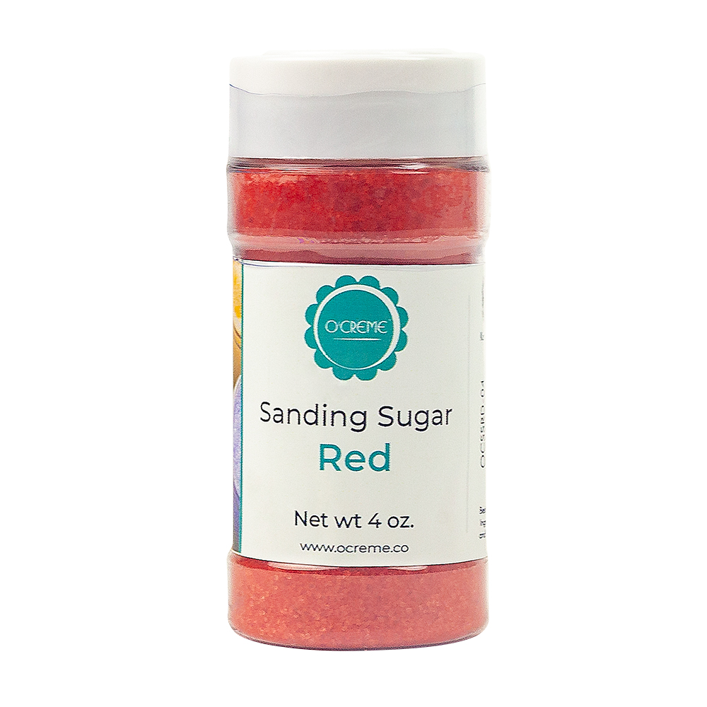 O'Creme Red Sanding Sugar, oz