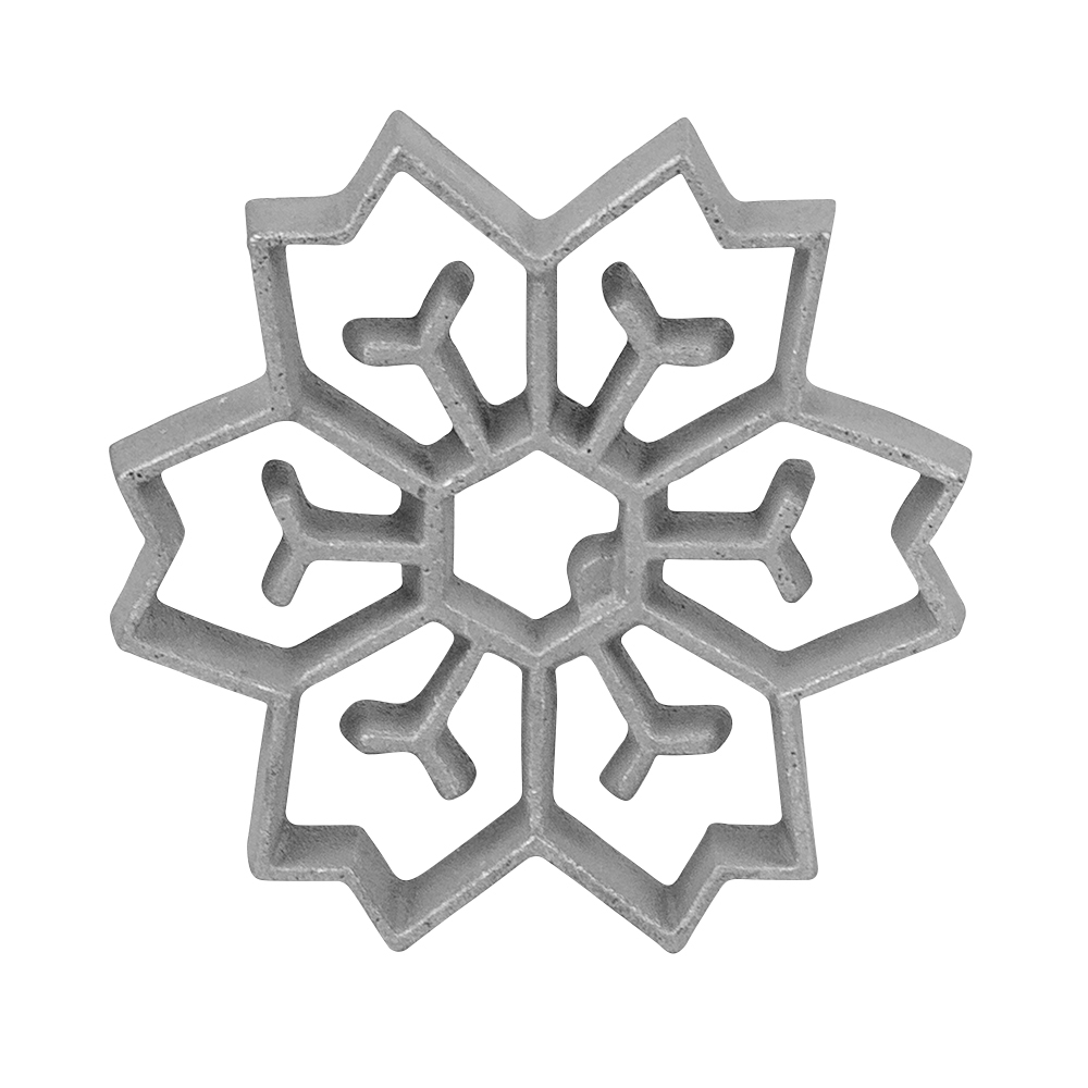 O'Creme Rosette-Iron Mold, Cast Aluminum 2 in 1 Snowflake Design / Shape