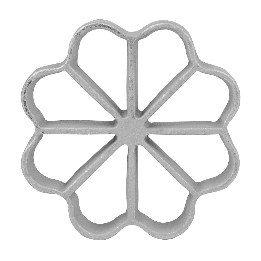 O'Creme Rosette-Iron Mold, Cast Aluminum Large Floral Shape