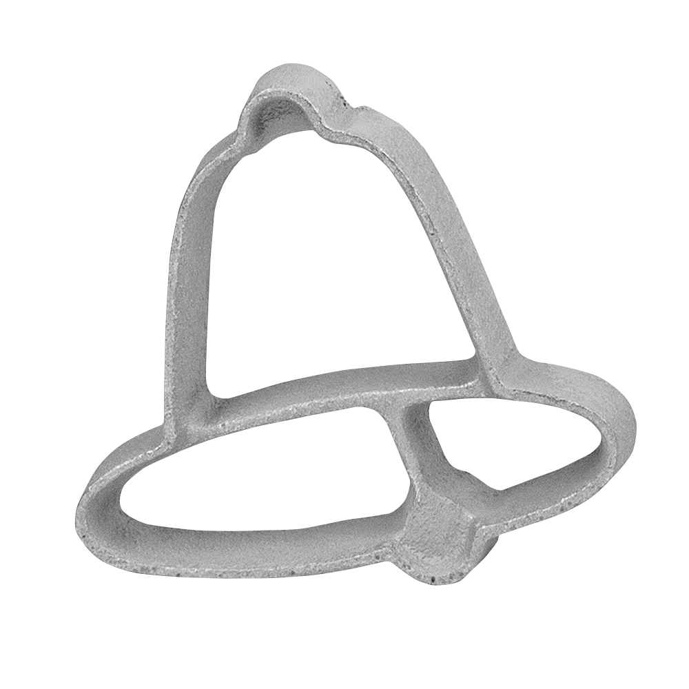O'Creme Rosette-Iron Mold, Cast Aluminum Open Bell