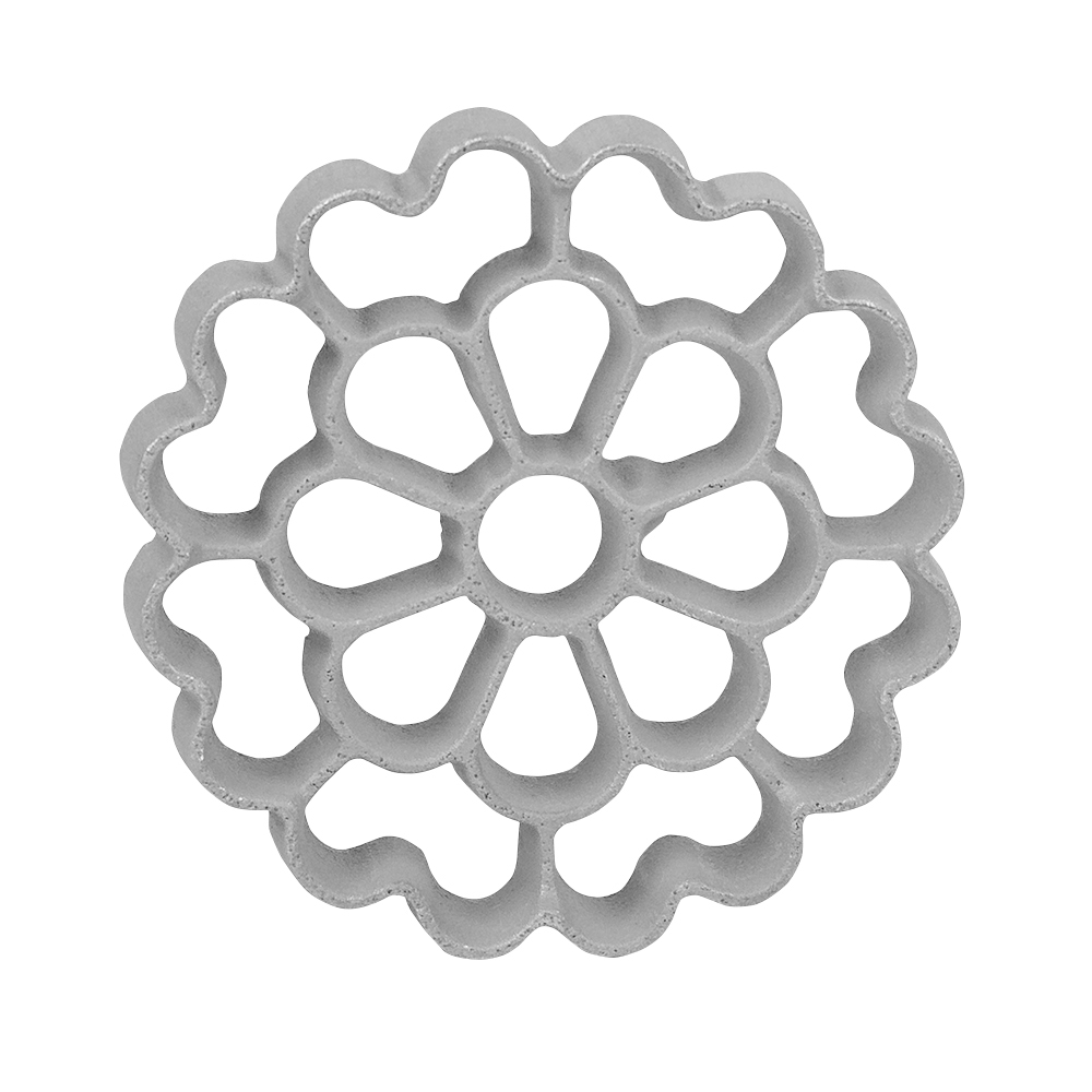 O'Creme Rosette-Iron Mold, Floral Shape Cast Aluminum