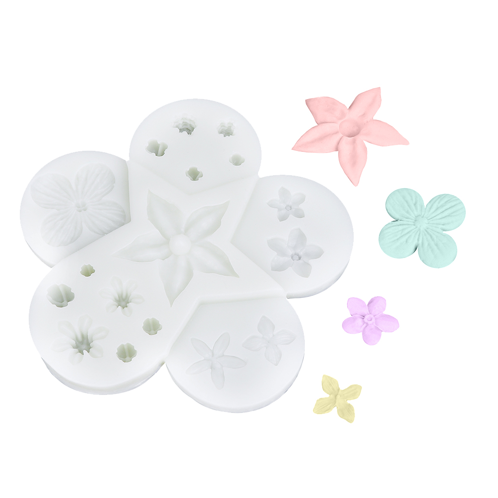 O'Creme Silicone Fondant Mold, Flower Fondant Flower Molds  Fondant flower  molds, Fondant silicone molds, Flower molding