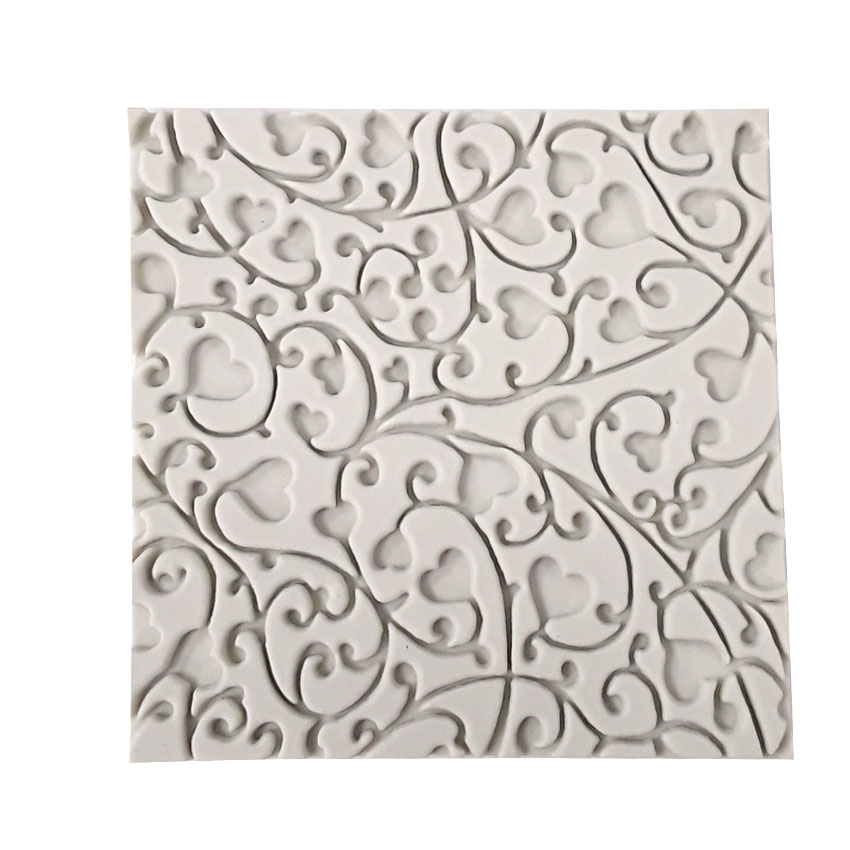 O'Creme Silicone Fondant Impression Mold, Heart Vine