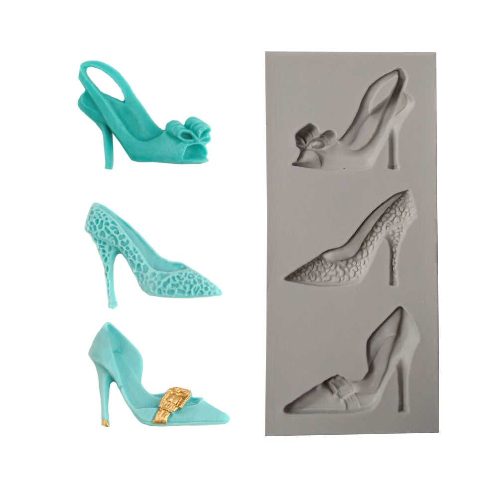 O'Creme Silicone Fondant Mold, Lady Shoes