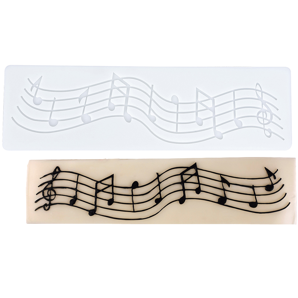 O'Creme Silicone Musical Notes Fondant Mold