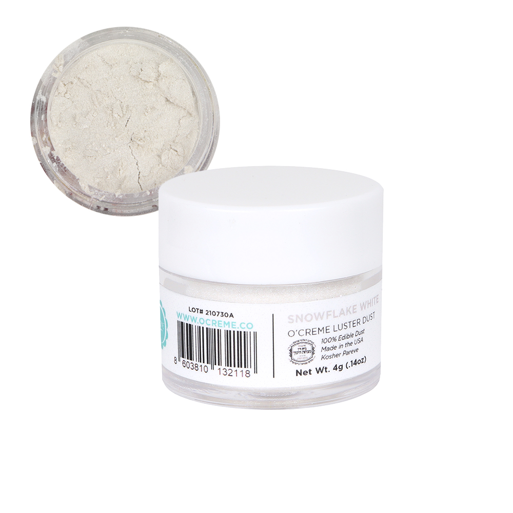 O'Creme Snowflake White Luster Dust, 4 gr.