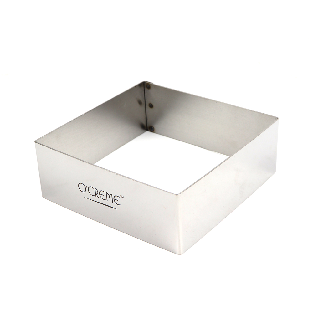 O'Creme Square Cake Ring 4-3/4" x 1-3/4" High 