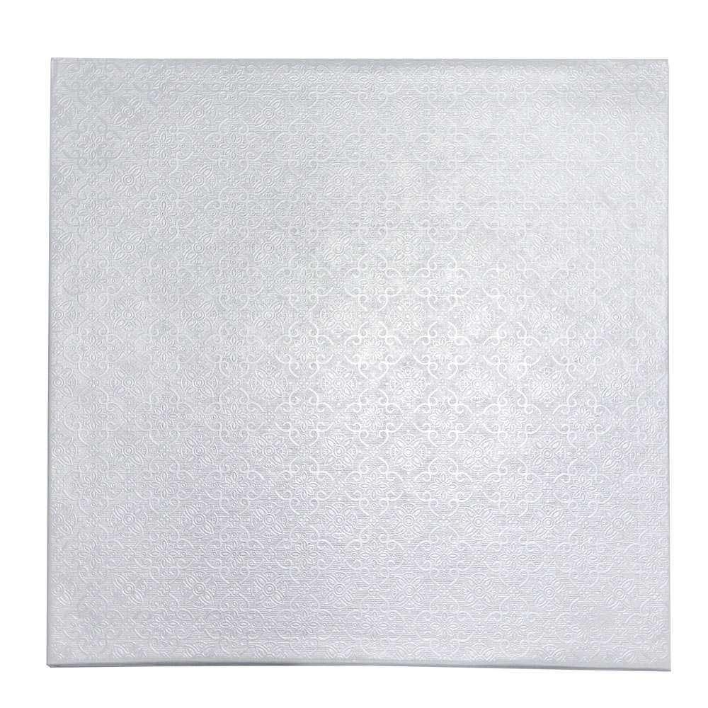 O'Creme Square White Cake Drum Boards, 24" x 24" - Pack of 5