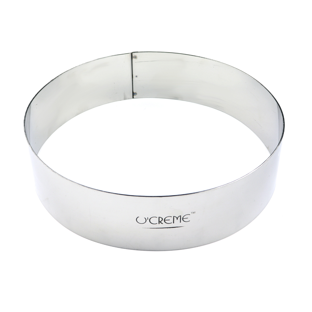 O'Creme Stainless Steel Round Cake Ring, 10" x 2 " High