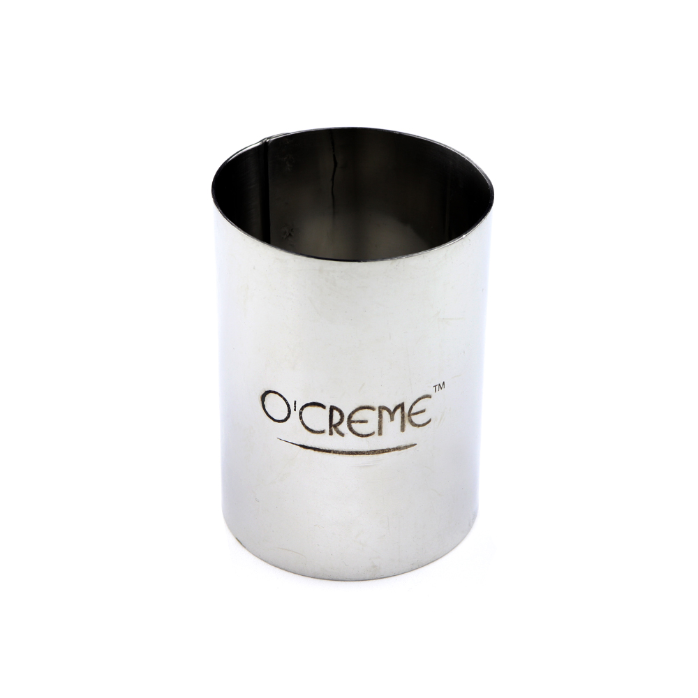 O'Creme Stainless Steel Round Cake Ring, 3-1/2" x 3" High