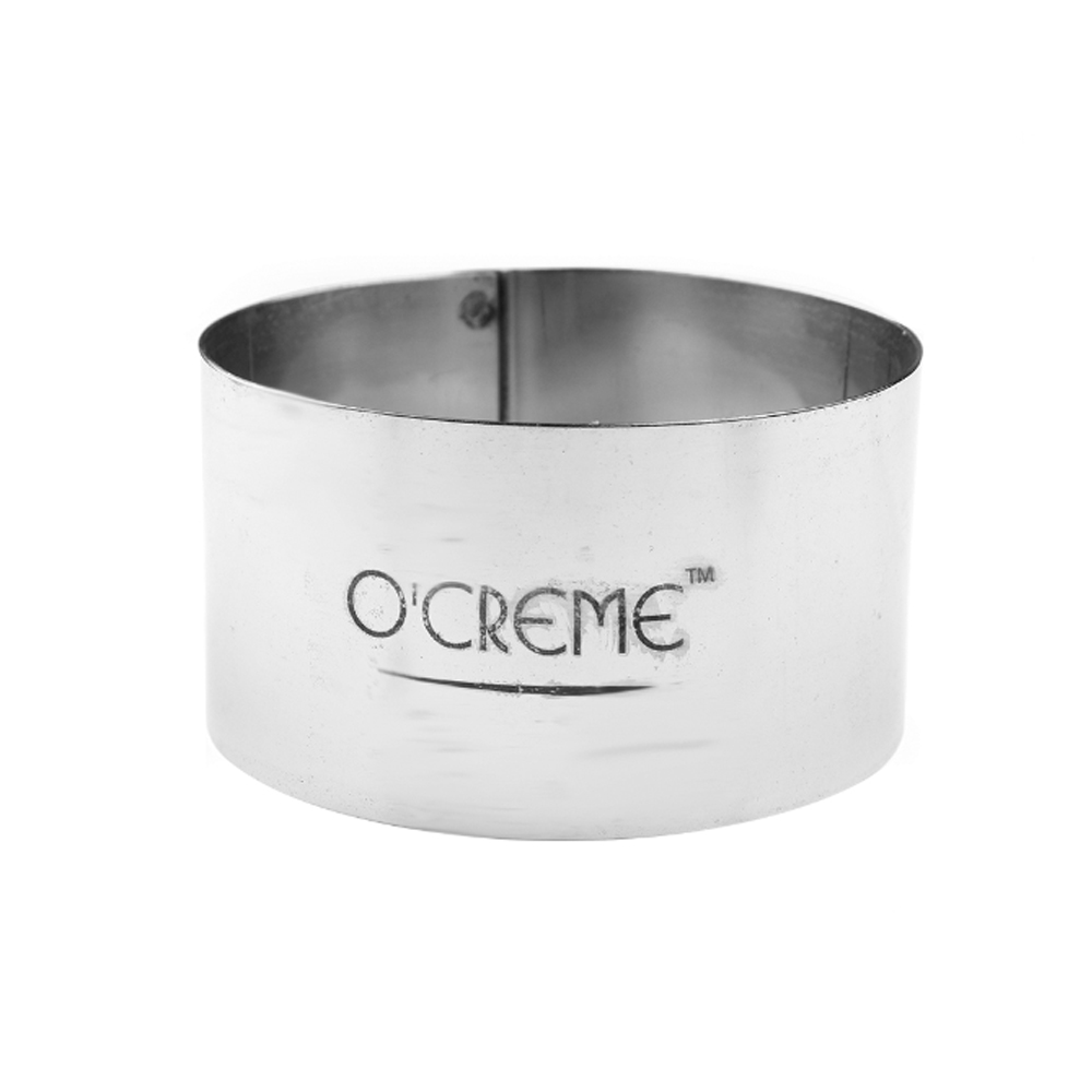 O'Creme Stainless Steel Round Cake Ring, 21/2 x 11/2 High Cake Rings
