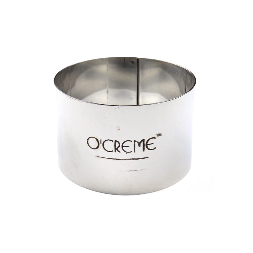 O'Creme Stainless Steel Round Cake Ring, 3" x 2" High