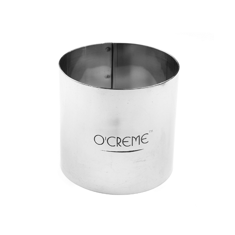 O'Creme Stainless Steel Round Cake Ring, 3" x 2-3/4" High 