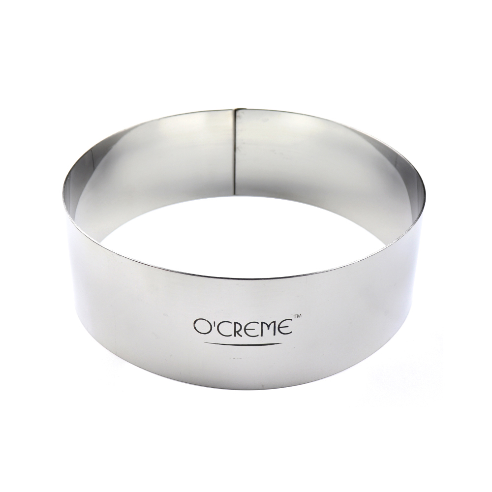 O'Creme Stainless Steel Round Cake Ring, 7 x 11/2 High Cake Rings