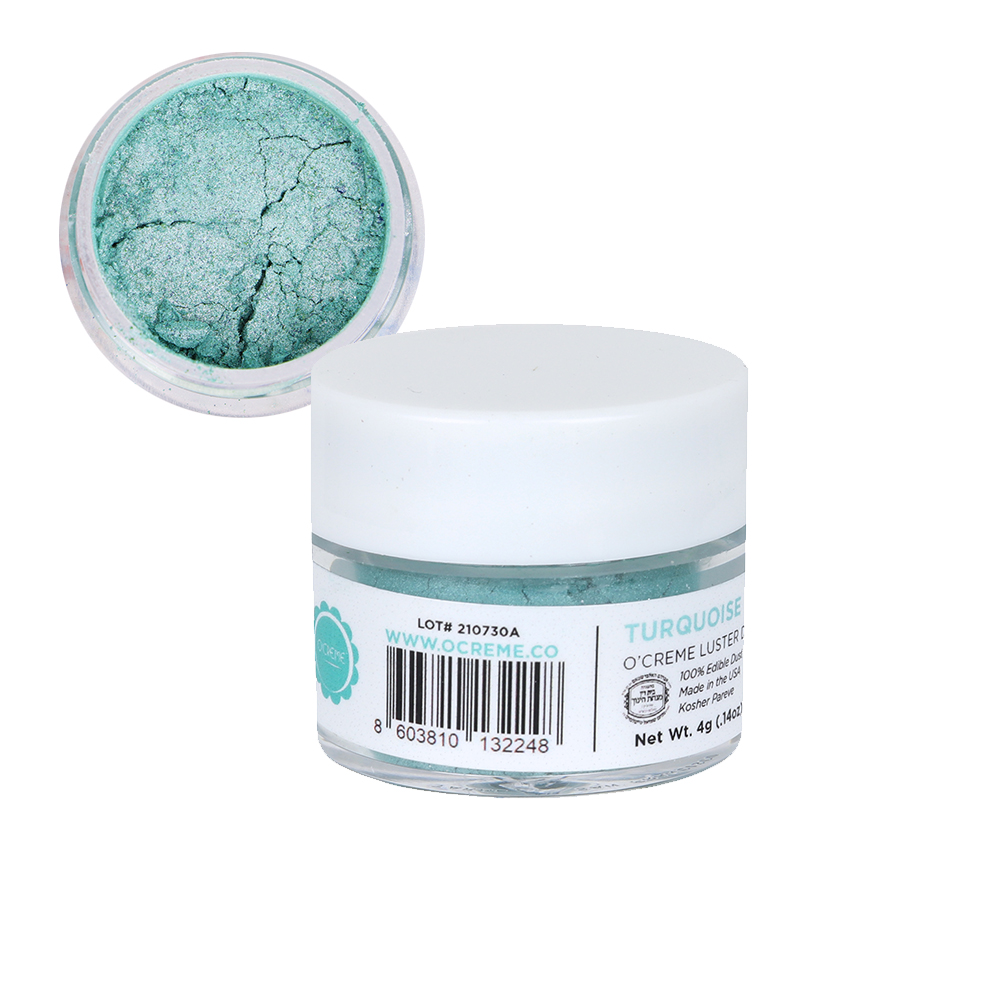 O'Creme Turquoise Luster Dust, 4 gr.