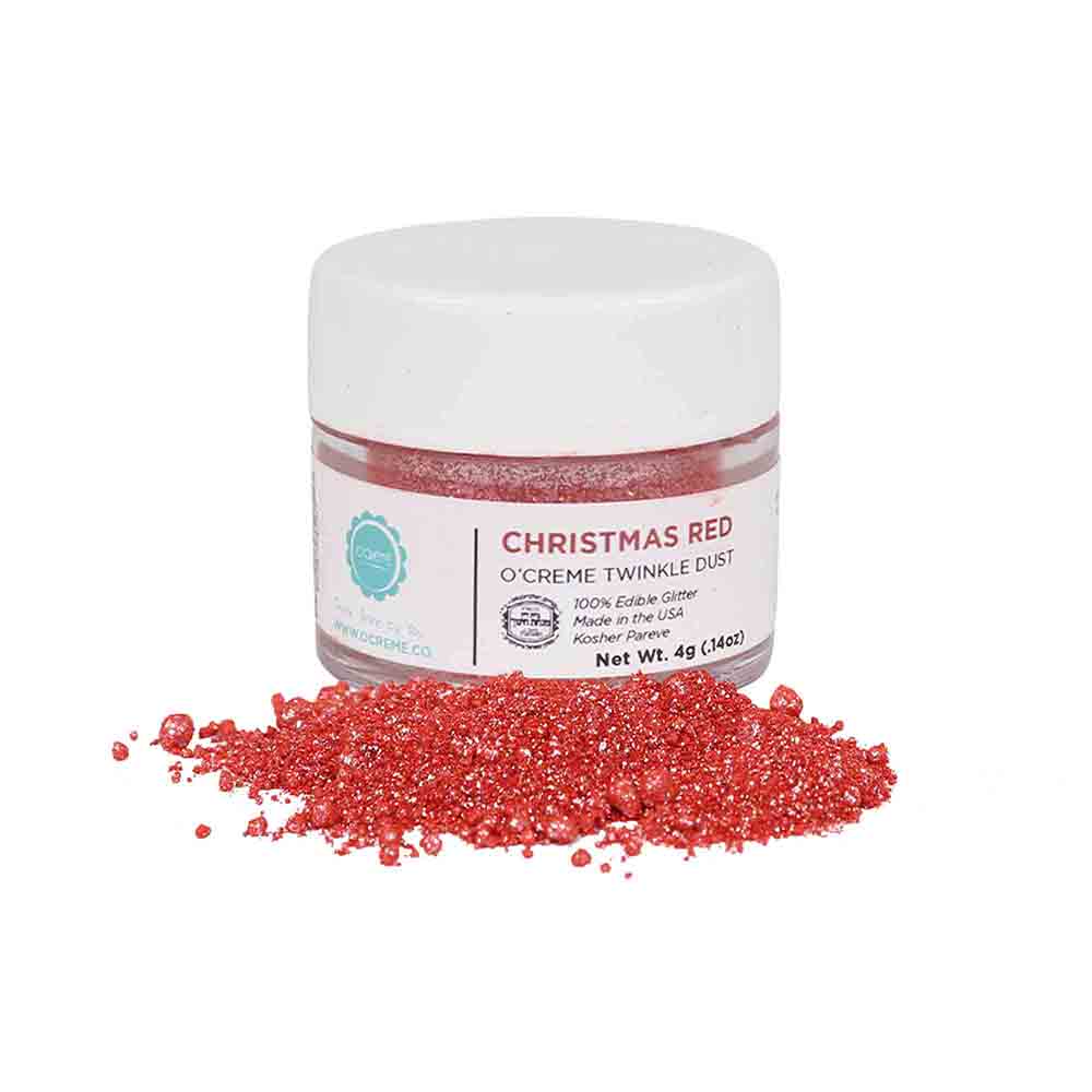 O'Creme Twinkle Dust, 4 gr. - Christmas Red