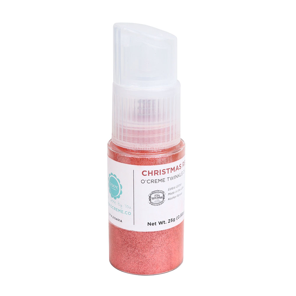 O'Creme Twinkle Dust Pump, 25 gr. - Christmas Red