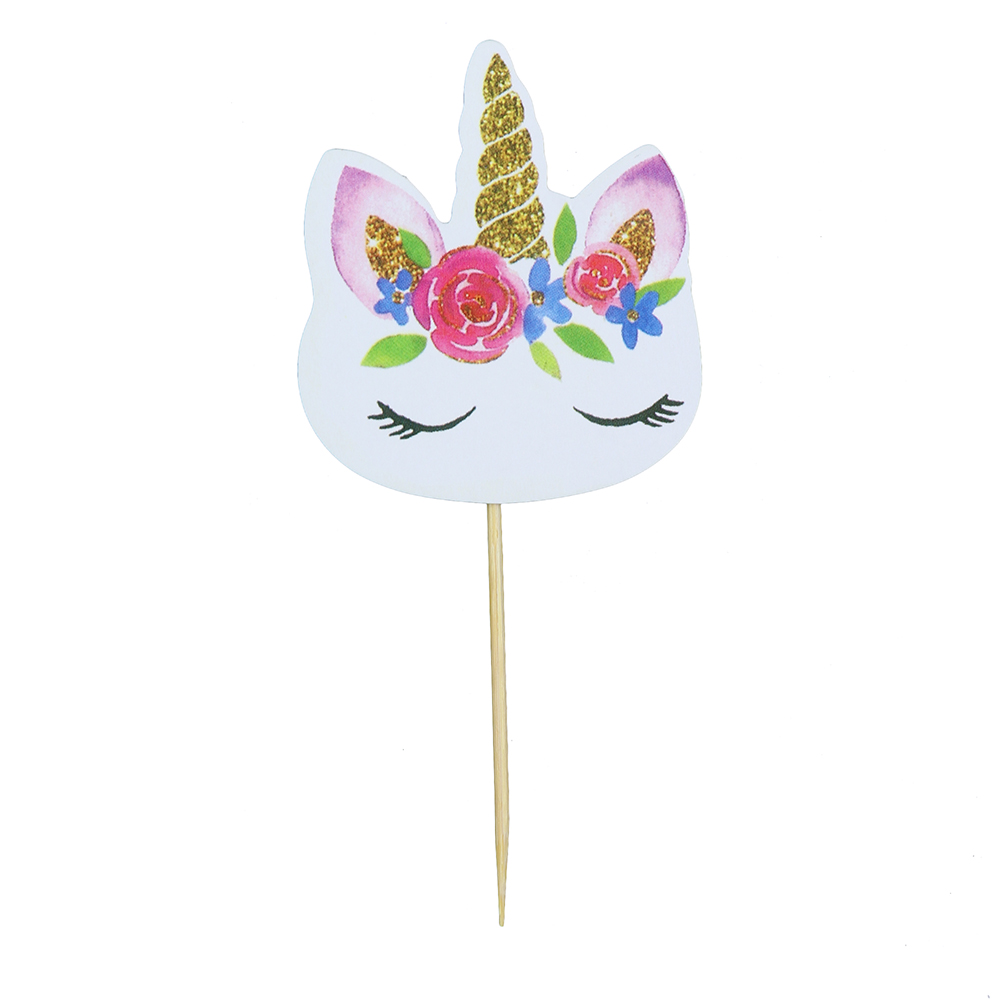 O'Creme Unicorn Cake Toppers, Pack of 24