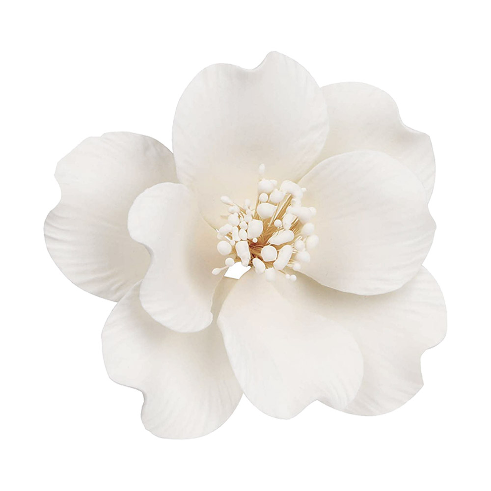 O'Creme White Belgian Bloom Gumpaste Flowers - Set of 3