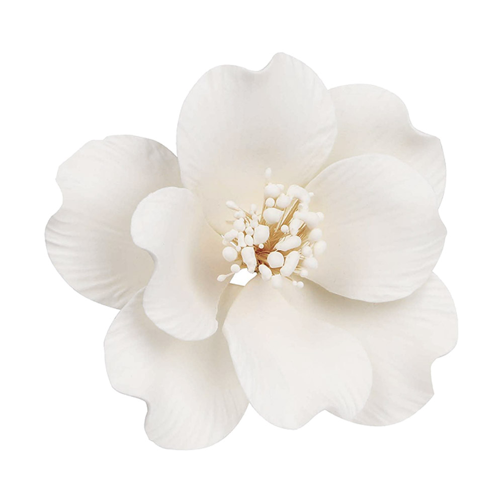 O'Creme White Belgian Bloom Gumpaste Flowers - Set of 3