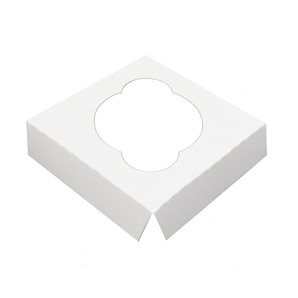 O'Creme White Cardboard Insert for Cupcake, 1 Cavity - Case Of 100