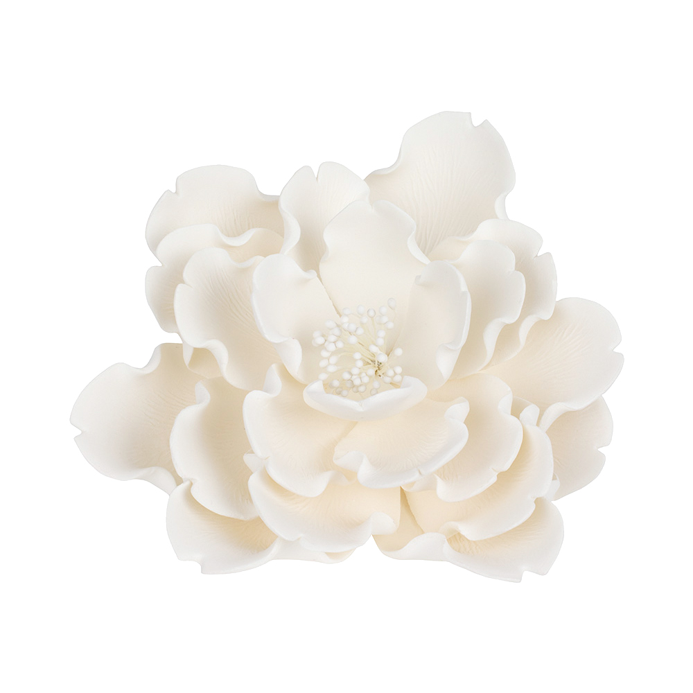 O'Creme White Extra Large Peony Gumpaste Flower