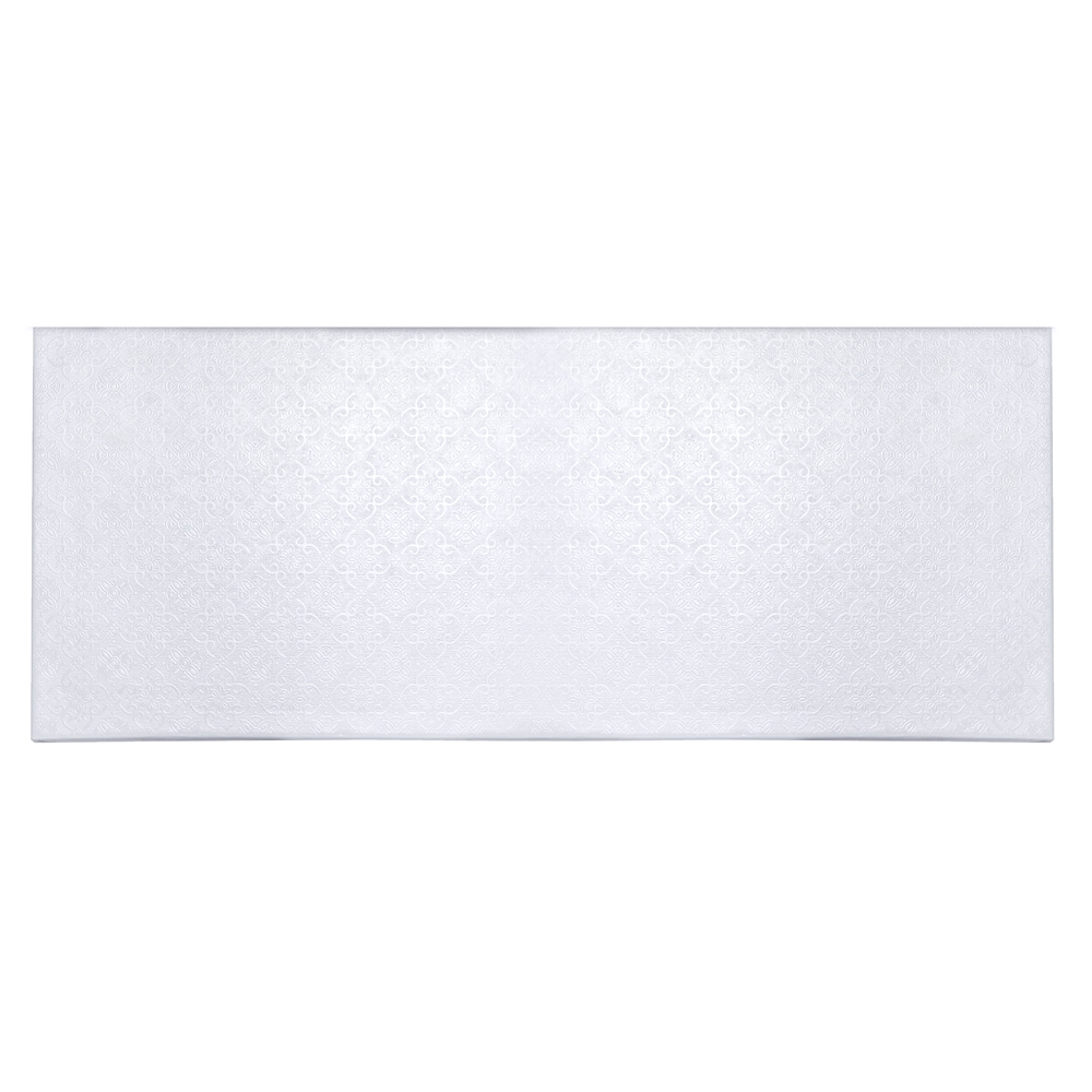 O'Creme White Log Cake Drum Board, 20" x 4-1/2" - Pack of 10
