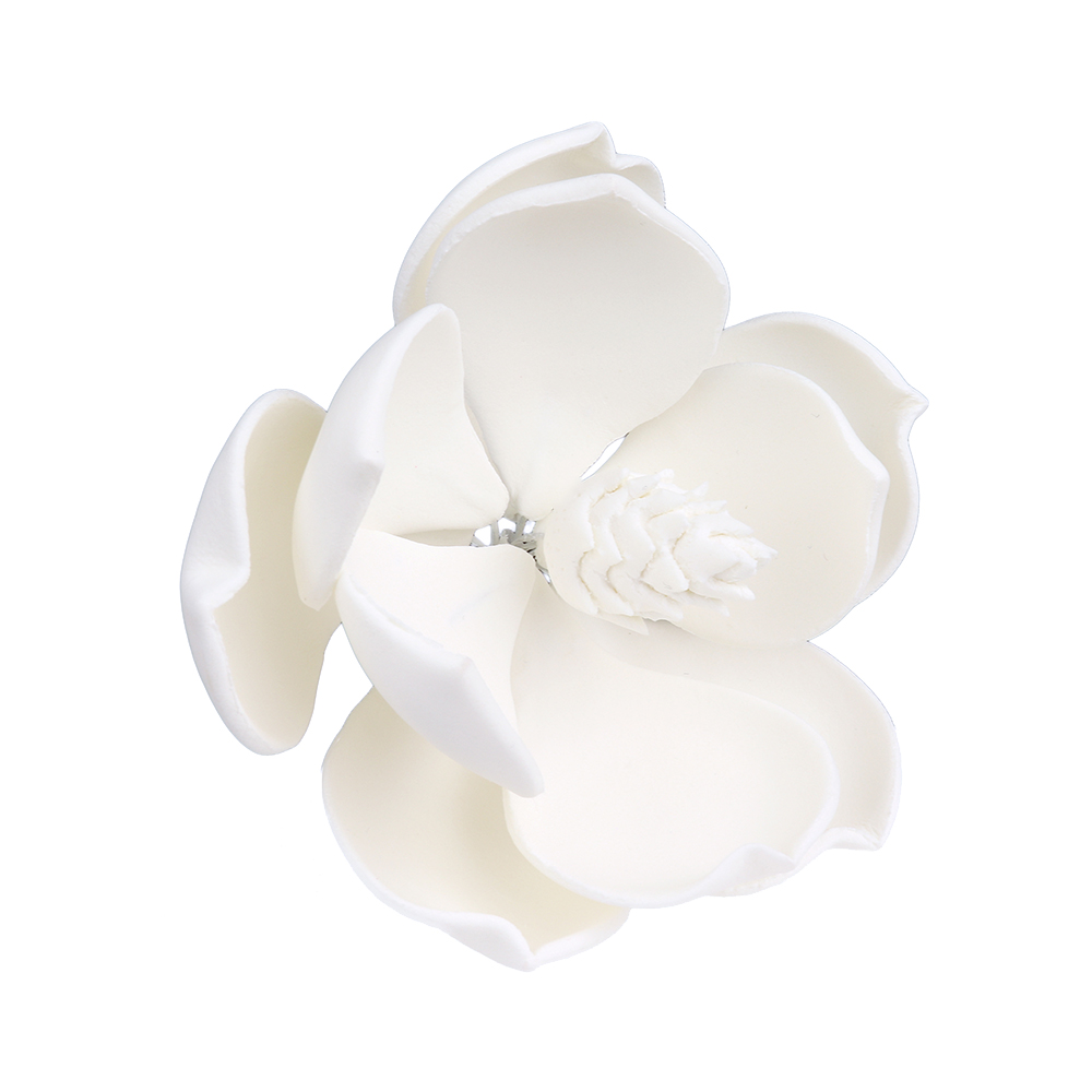 O'Creme White Magnolia Gumpaste Flowers - Set of 3